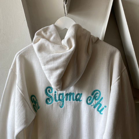 70's Greek Collegiate Russell Zip Up - Large