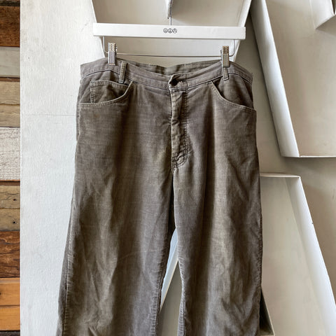 70’s Thrashed Grey Cords - 35” x 29”