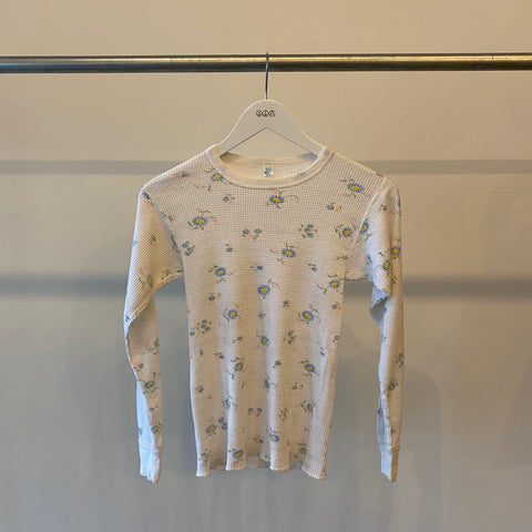 80's Flower Waffle Thermal - Medium (fits small)