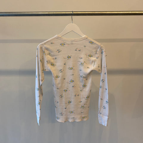 80's Flower Waffle Thermal - Medium (fits small)