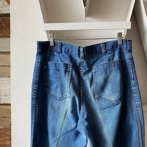 70's Naval Dungarees - 32” x 31.5”
