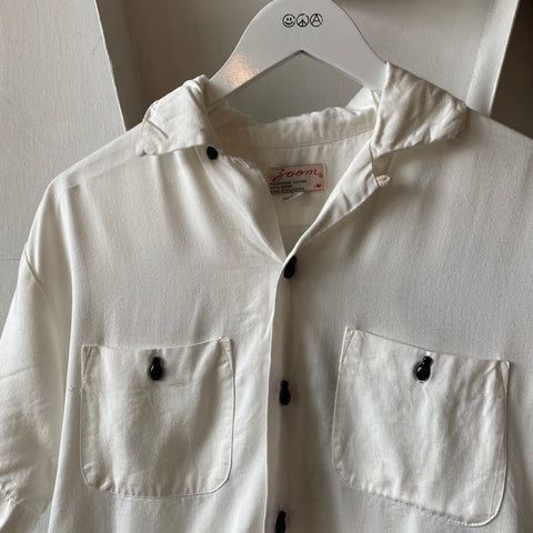 70's Yellow Brick Rayon Bowler - Medium