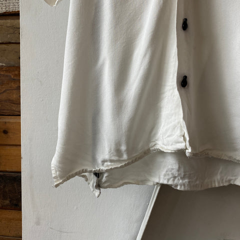 70's Yellow Brick Rayon Bowler - Medium