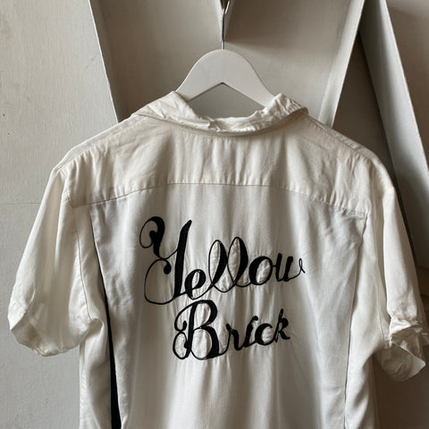 70's Yellow Brick Rayon Bowler - Medium