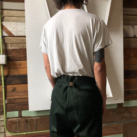 30’s Buckle Back Trousers - 28” x 30.5”