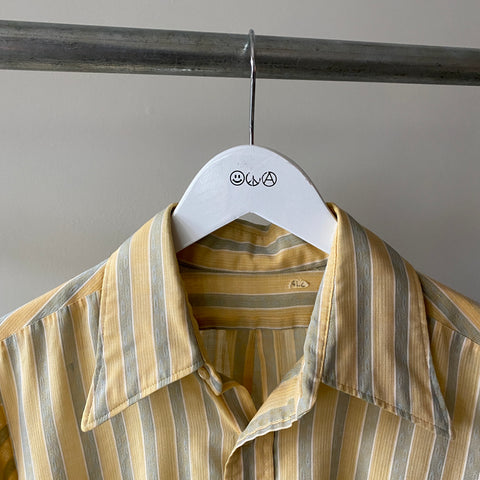 Thin Yellow Button up - Large