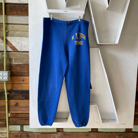 80’s Russell N.Y. Tech Tennis Sweatpants - Large
