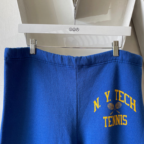 80’s Russell N.Y. Tech Tennis Sweatpants - Large