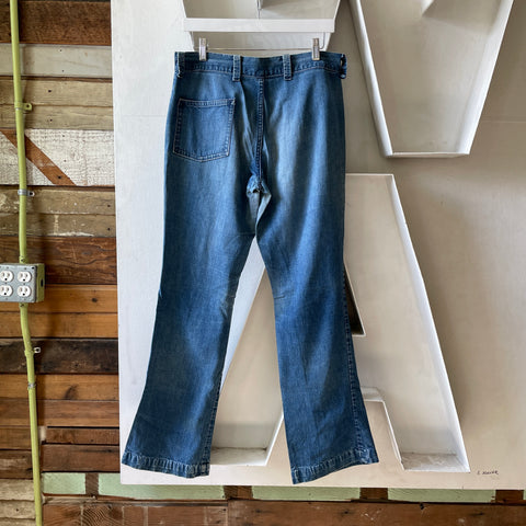 60’s Thrashed Denim Flares - 31” x 31”