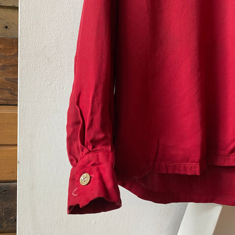 60's Rayon Button up - Medium