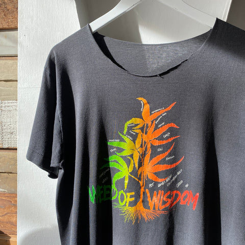 80's Weed Of Wisdom Tee - Large