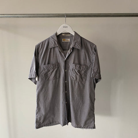 60's Puritan Gingham Button up - Medium