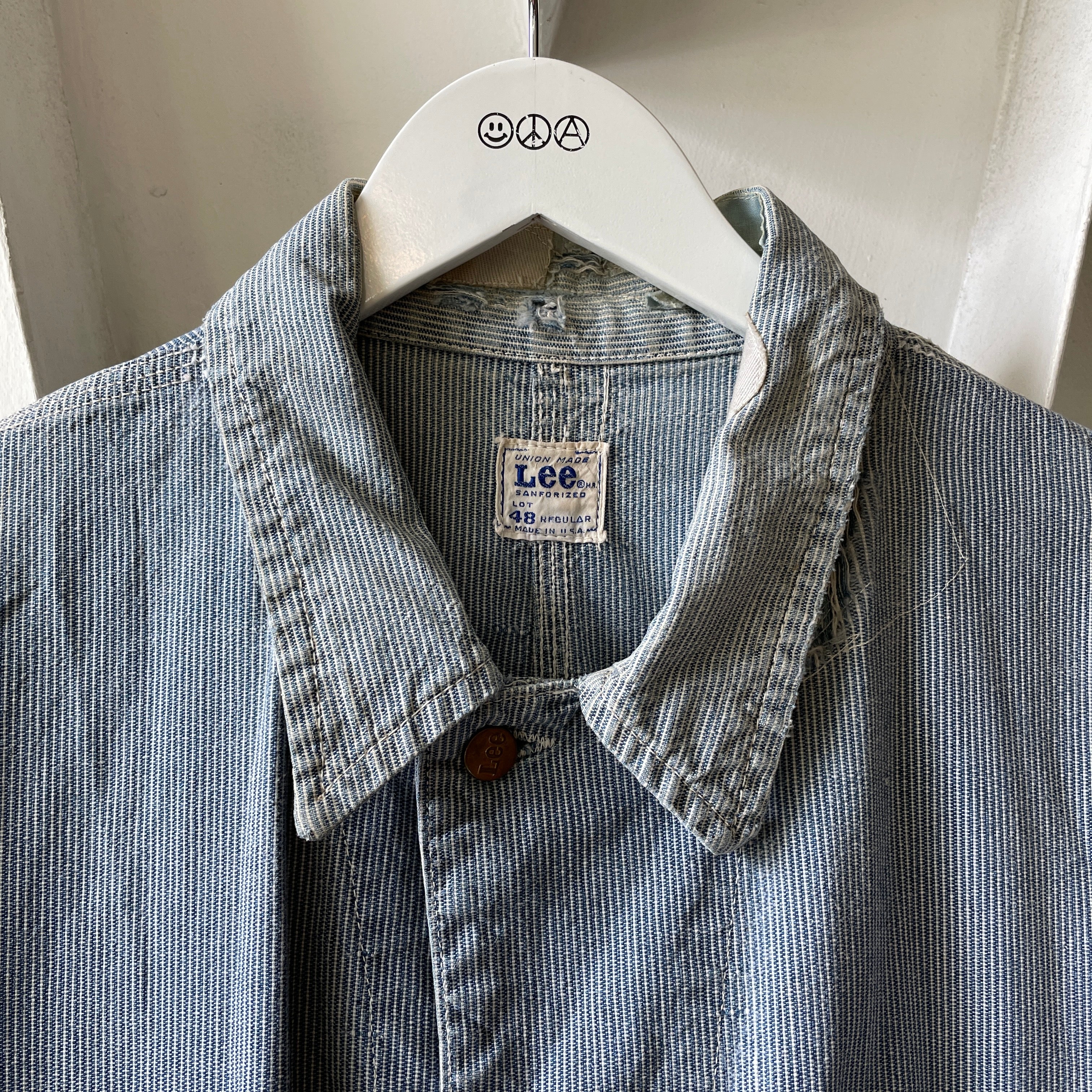 ジャケット・アウター 60s Lee 98-J Hickory stripe Chore coat 60's Lee Hickory Stripe Chore Coat - XL – Kissing Booth