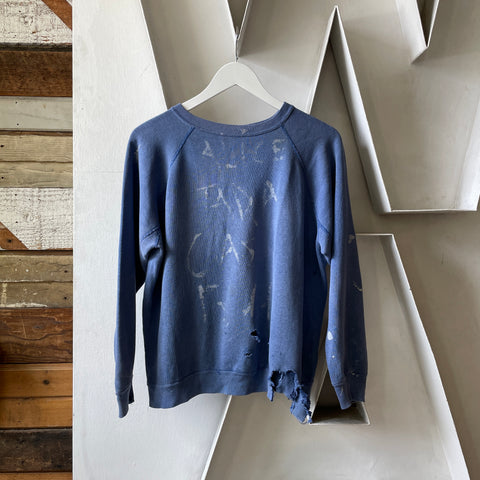 60’s Thrashed Gusset Raglan Crewneck - Large