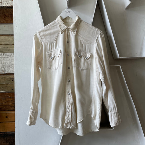 60’s Pearl Snap Western Shirt - Medium