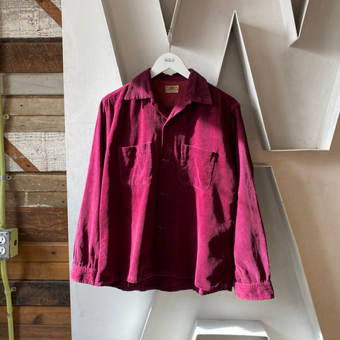 60's Brent Corduroy Shirt - Medium