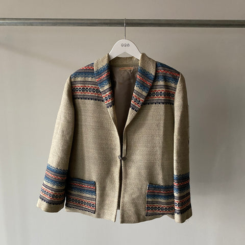 60's Traditional Norwegian Chore Coat - Small