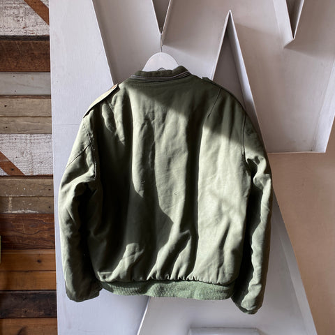 60's Custom Military Bomber Jacket - Large