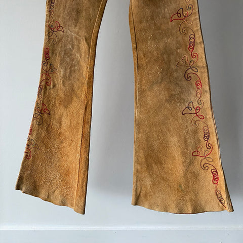 60's Leather Pants - 30” x 33”