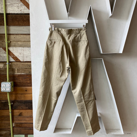 50's Army Chinos - 28” x 28.5”