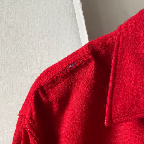 60's Wool Blend Button Up - XL