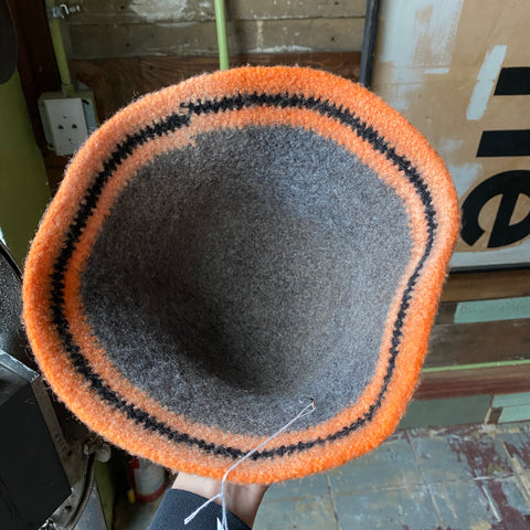 70's Felted Wool Bucket - OS