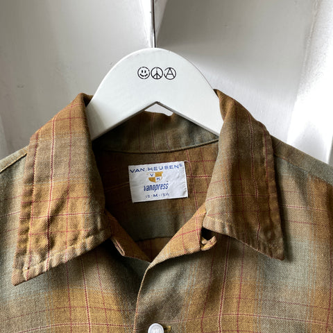 60’s Plaid Loop Collar - Medium