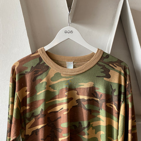 80’s Camo Long Sleeve Tee - XL