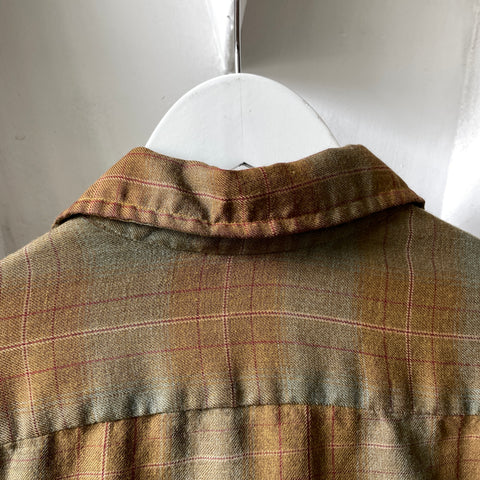 60’s Plaid Loop Collar - Medium