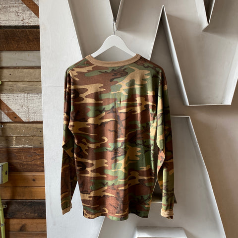 80’s Camo Long Sleeve Tee - XL