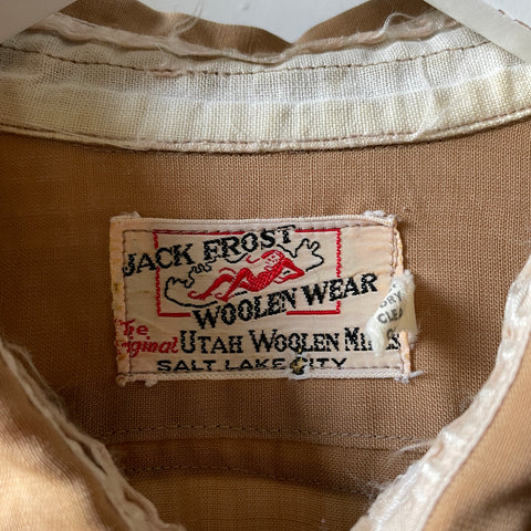 60’s Jack Frost Pearl Snap Shirt - Large
