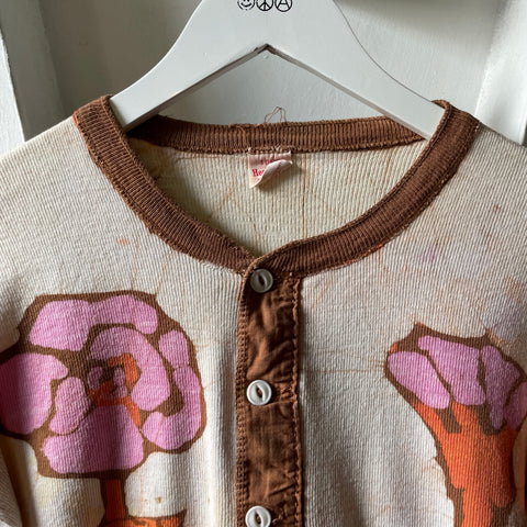 60’s Batik Henley - Small