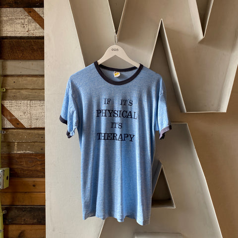 80's Physical Therapy Ringer Tee - Large