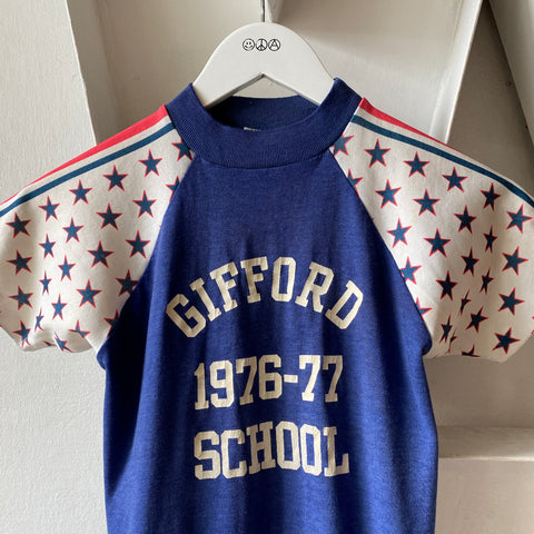 70’s Velva Sheen Star Sleeve - XS