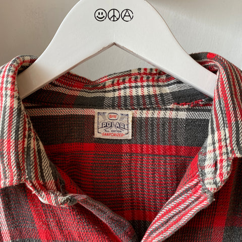 60's Polar Cotton Flannel - Large