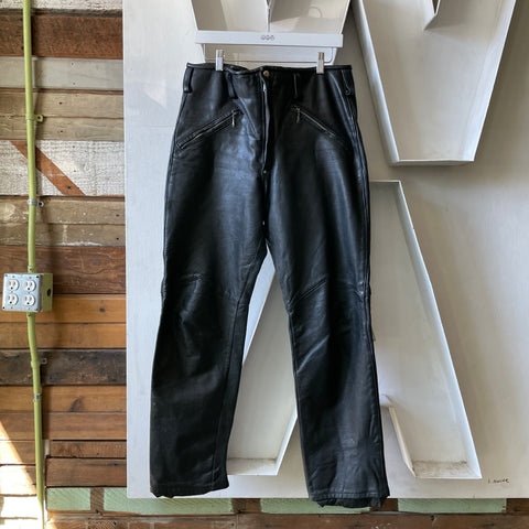 80’s Custom Moto Leathers - 35” x 31”