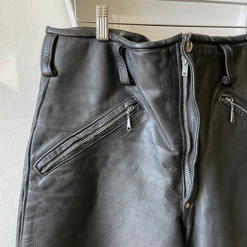 80’s Custom Moto Leathers - 35” x 31”