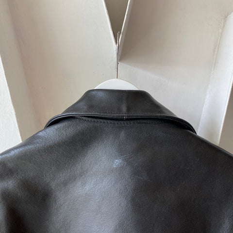 80’s Leather Biker Jacket - 38 (medium)