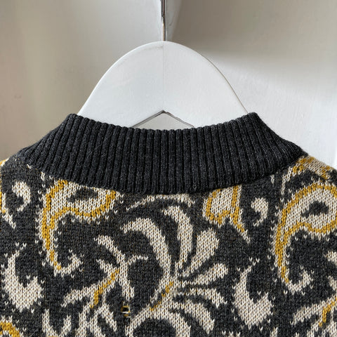 60’s Paisley Wool Cardigan - Small