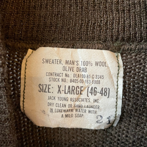 80’s Military Sweater - XL