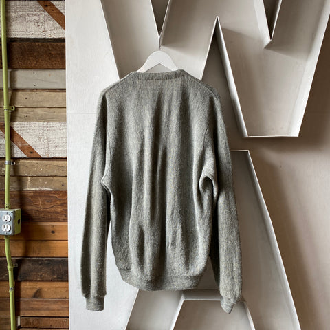 70's Grey Cardigan - XL