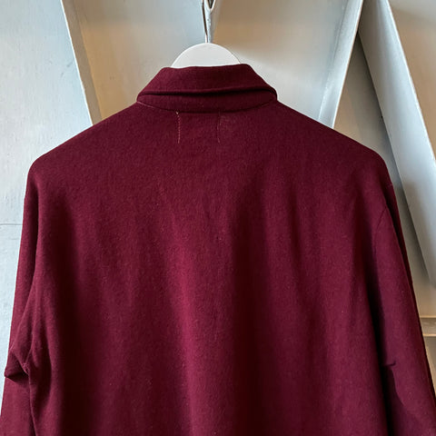 40’s Wool Quarter Zip Shirt - Large