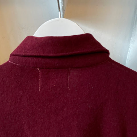 40’s Wool Quarter Zip Shirt - Large