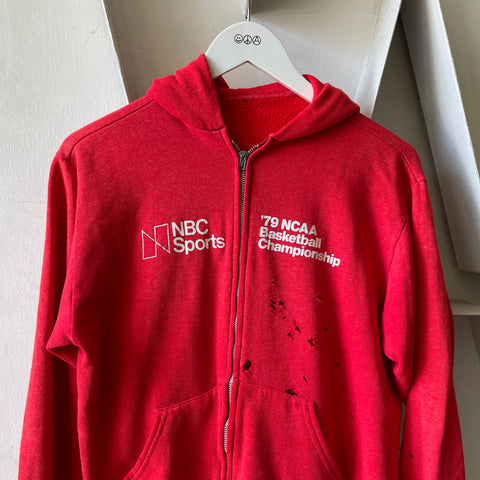 70's NCAA Zip-Up Sweatshirt - Medium