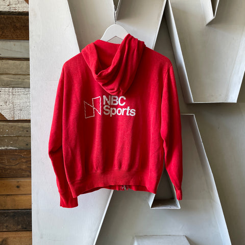 70's NCAA Zip-Up Sweatshirt - Medium