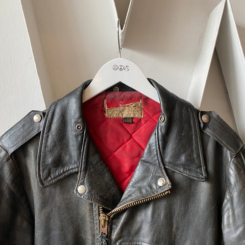 60's Horse Hide Moto Jacket - Medium