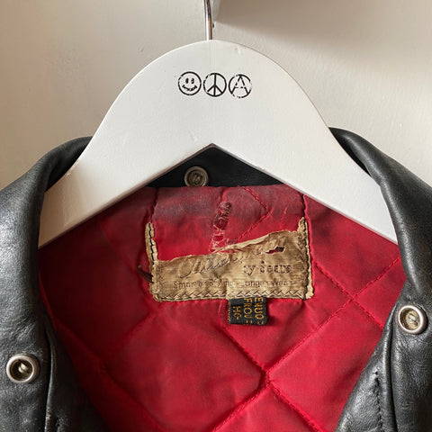 60's Horse Hide Moto Jacket - Medium