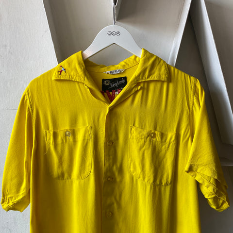 60's Rayon Bowling Shirt - Large