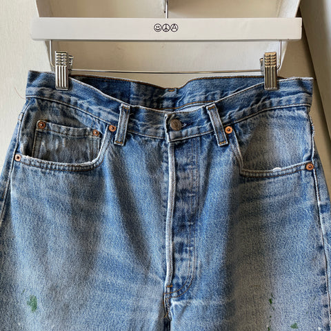 80’s Painted Levi’s 501 - 32” x 30”