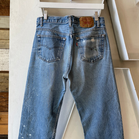 80’s Painted Levi’s 501 - 32” x 30”